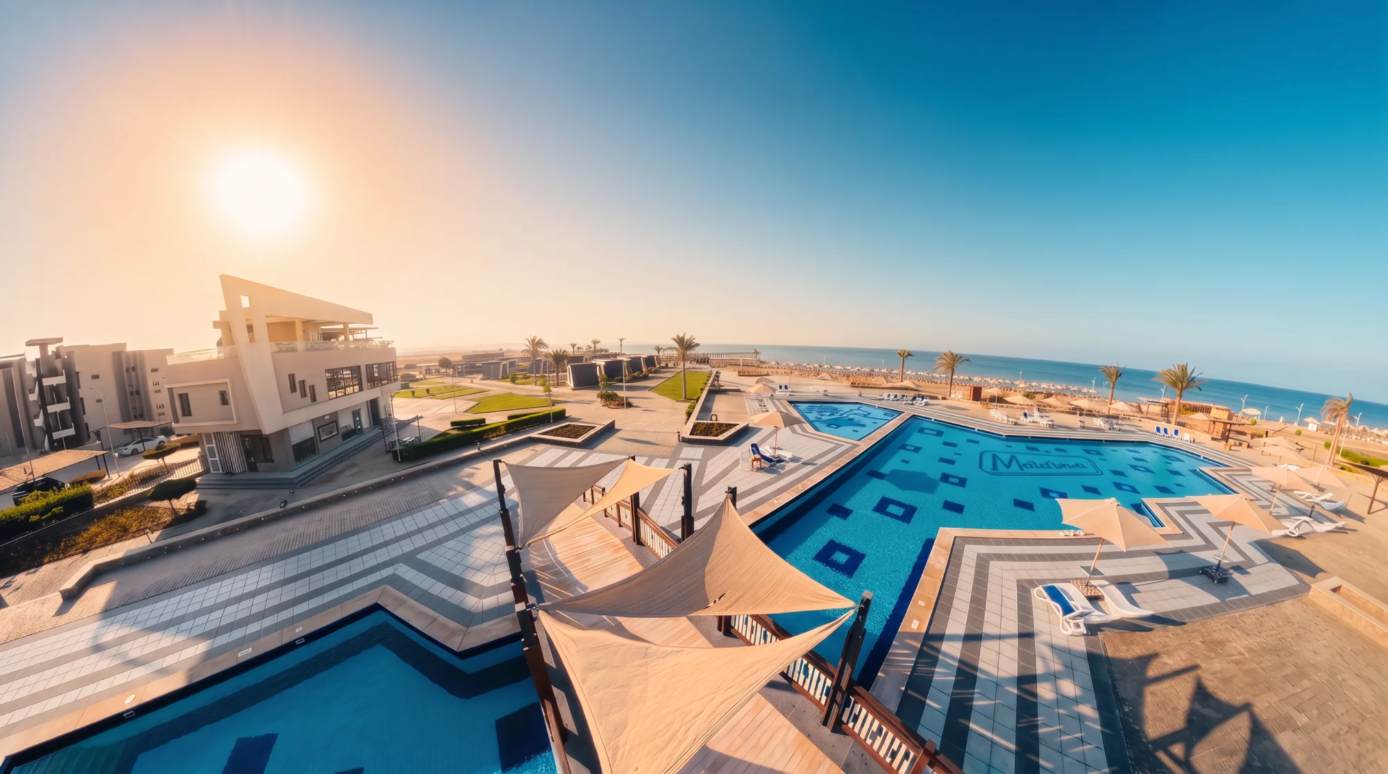 Matarma Beach Residence — Pool Morning